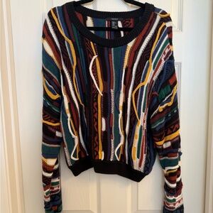 F21 Colorful Striped Sweater